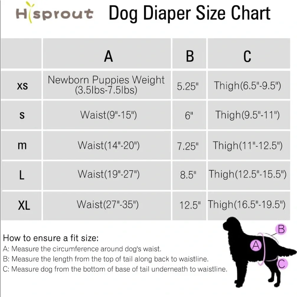 Hi Sprout Female Dog Diaper Reusable Washable Cloth Doggie Butterfly & Toucan L